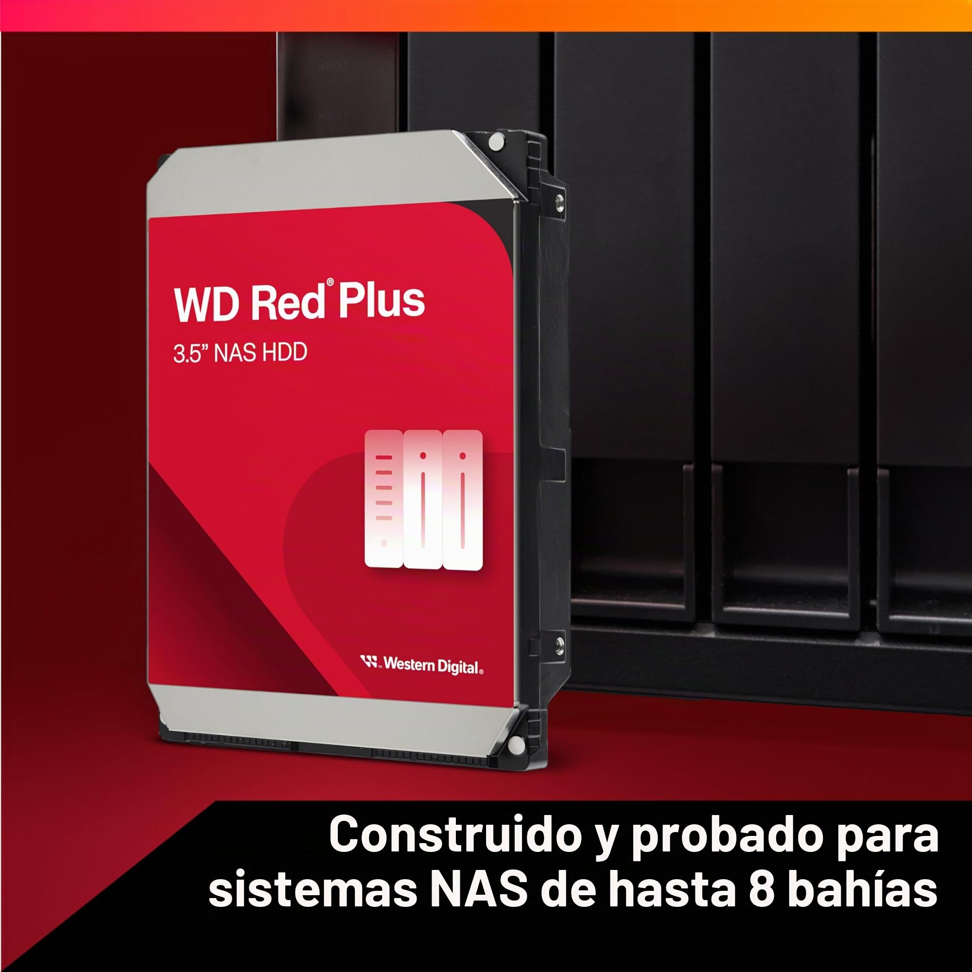 WD Red Plus 10TB NAS Disco Duro Interno 3,5